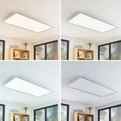 Lindby Zento LED-panel, CCT, fjernbetjening
