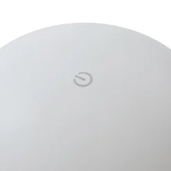 Lindby Zyre LED genopladelig bordlampe, hvid, IP44, touchdæmper