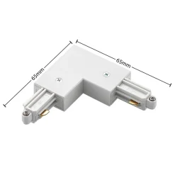 Lindby-hjørnestik Linaro, hvid, 1-faset system