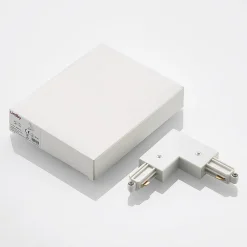 Lindby-hjørnestik Linaro, hvid, 1-faset system