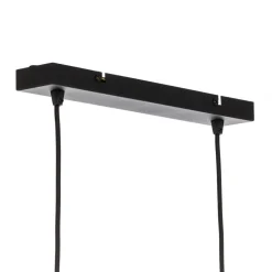 Lindby-pendel Anito, sort/guld, metal, 100 cm, E27