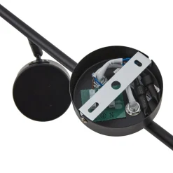 Lindby-spotlight Jyla, sort, linse, 4.200 K, 6-lys, GX53