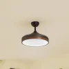 Lindy LED-loftventilator Oras, sort, DC, støjsvag, 107 cm