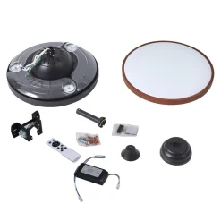 Lindy LED-loftventilator Oras, sort, DC, støjsvag, 107 cm