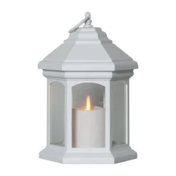 Linta LED-bordlampe i lygteform, hvid