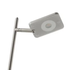 lock LED-gulvlampe, 1 lyskilde, stålfarvet