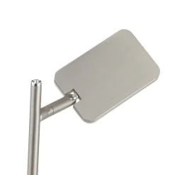lock LED-gulvlampe, 1 lyskilde, stålfarvet