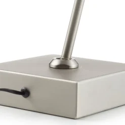 lock LED-gulvlampe, 1 lyskilde, stålfarvet