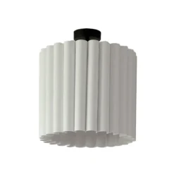 Loftlampe Aria, hvid, mikrofiber, E27