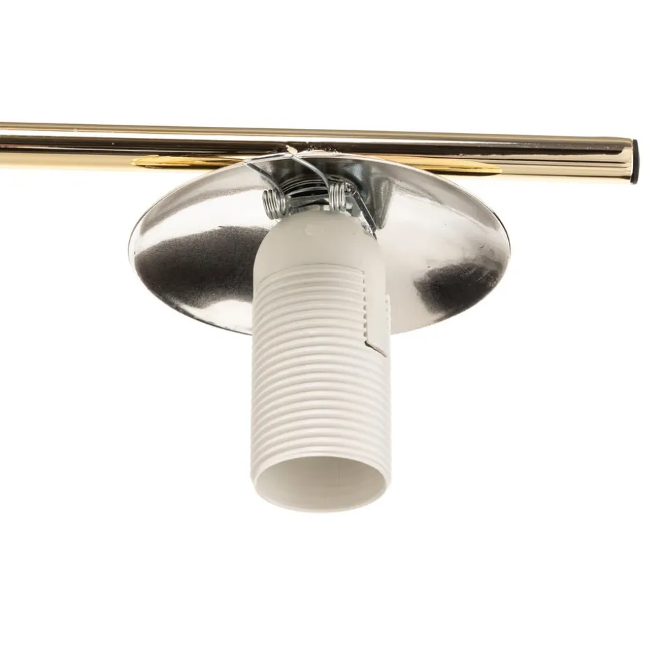 Loftlampe Aurora, guld, Ø 50 cm, 4 lyskilder, glas, E14