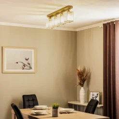 Loftlampe AV-1795-4EY 4 lyskilder, antik guld
