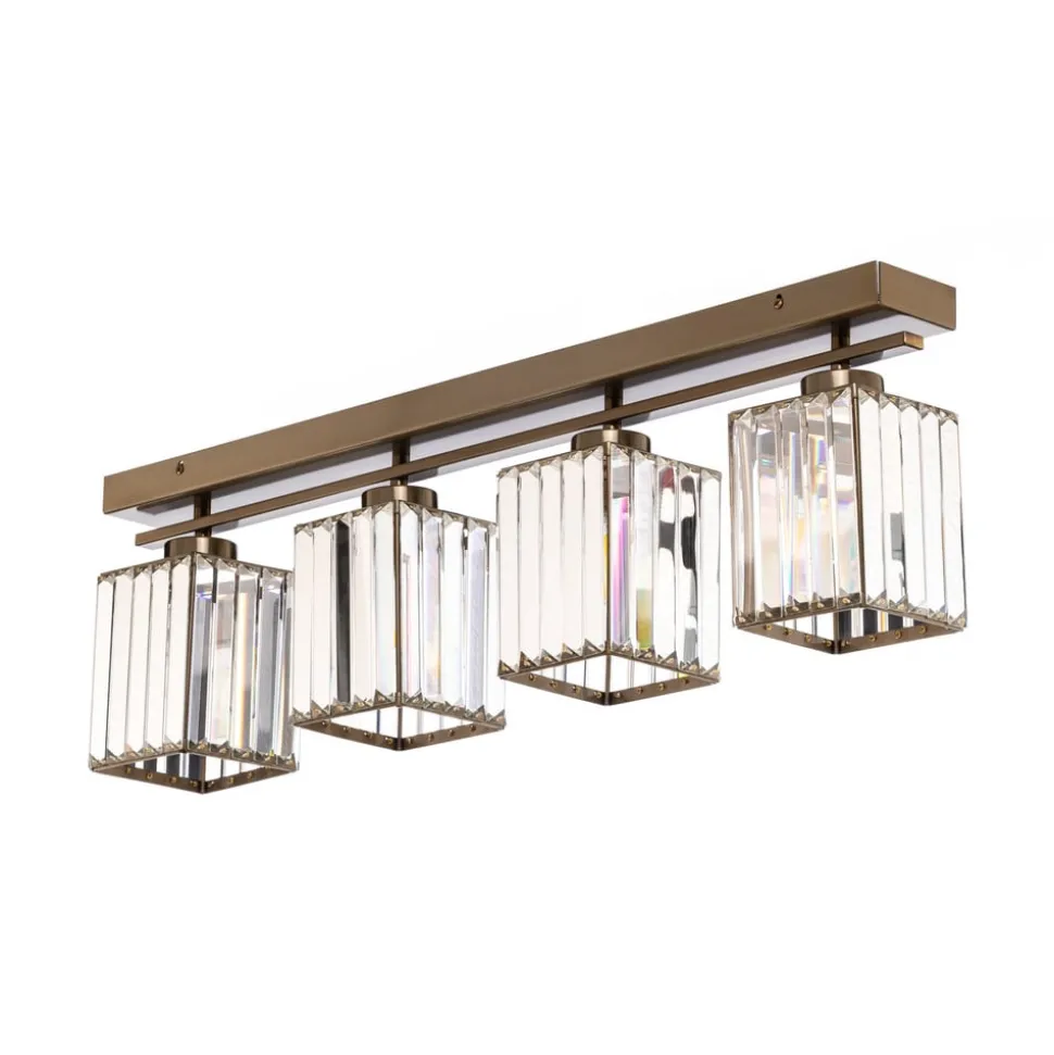 Loftlampe AV-1795-4EY 4 lyskilder, antik guld