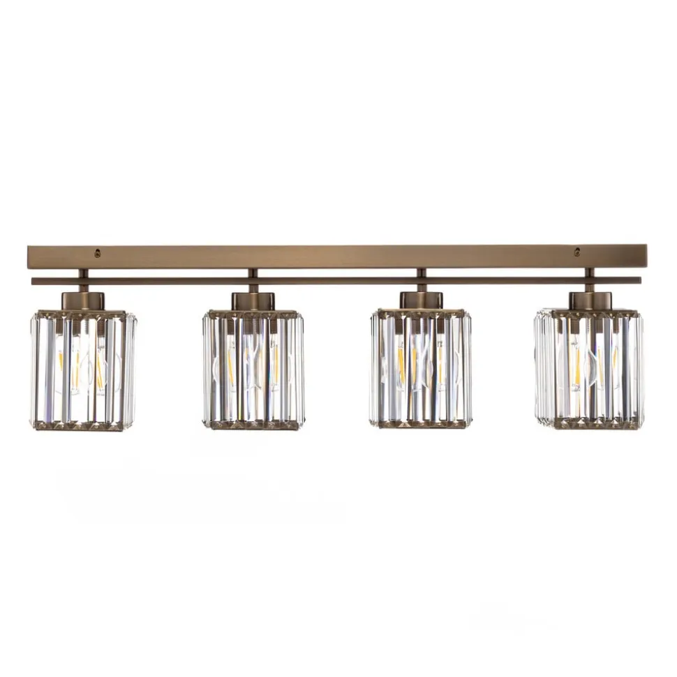 Loftlampe AV-1795-4EY 4 lyskilder, antik guld
