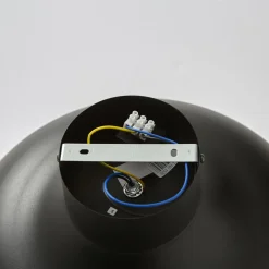 Loftlampe Basca, udvendig sort, indvendig guld