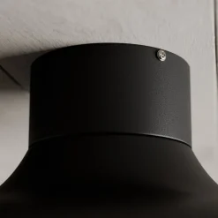 Loftlampe Basca, udvendig sort, indvendig guld