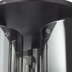 Loftlampe Beth med røgglas, 3 lyskilder