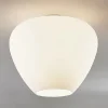 Loftlampe Bibiane i glas, opalhvid
