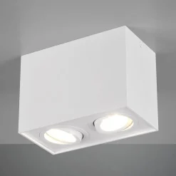Loftlampe Biscuit, 2 lyskilder, hvid
