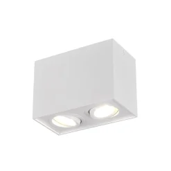 Loftlampe Biscuit, 2 lyskilder, hvid