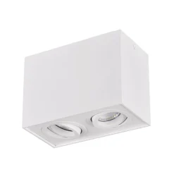 Loftlampe Biscuit, 2 lyskilder, hvid