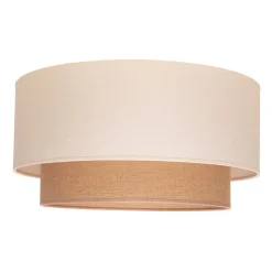 Loftlampe Boho, Ø 45 cm ecru/jute