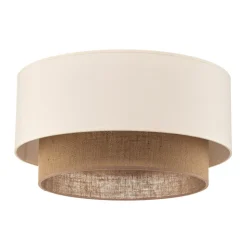 Loftlampe Boho, Ø 45 cm ecru/jute