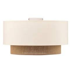 Loftlampe Boho, Ø 45 cm ecru/jute