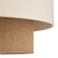 Loftlampe Boho, Ø 45 cm ecru/jute