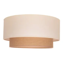 Loftlampe Boho, Ø 60 cm, ecru/jute
