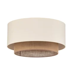 Loftlampe Boho, Ø 60 cm, ecru/jute