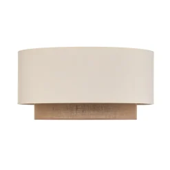 Loftlampe Boho, Ø 60 cm, ecru/jute