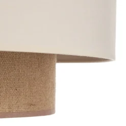 Loftlampe Boho, Ø 60 cm, ecru/jute