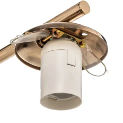 Loftlampe Bumerang, guld, 4 lyskilder