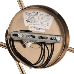 Loftlampe Bumerang, guld, 4 lyskilder