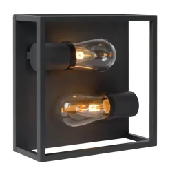 Loftlampe Carlyn badeværelse 2 lyskilder sort