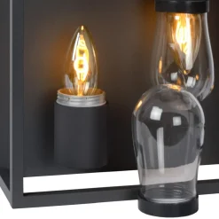 Loftlampe Carlyn badeværelse 2 lyskilder sort