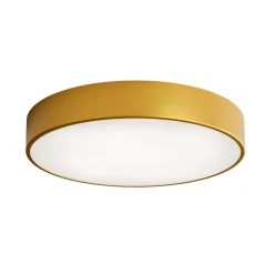 Loftlampe Cleo, Ø 50 cm, IP54, guldfarvet, metal, E27