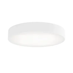 Loftlampe Cleo, Ø 50 cm, IP54, hvid, metal, E27