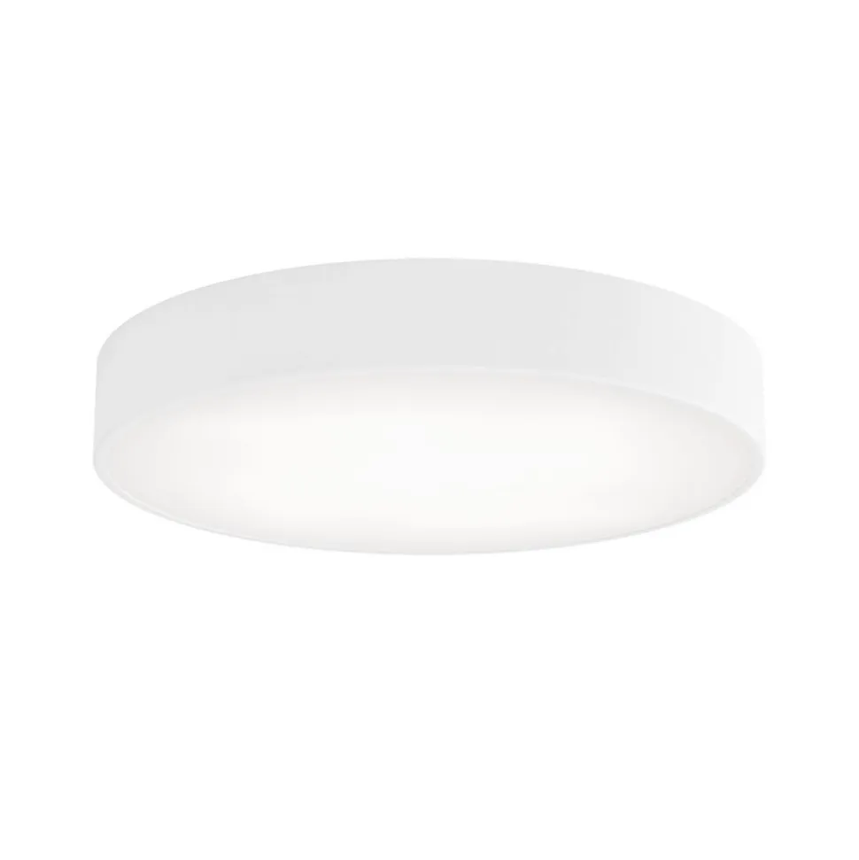 Loftlampe Cleo, Ø 50 cm, IP54, hvid, metal, E27