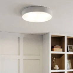 Loftlampe Cleo, Ø 50 cm, IP20, hvid, metal, E27