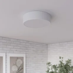 Loftlampe Cleo, Ø 30 cm, IP20, hvid, metal, E27
