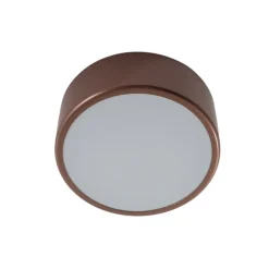 Loftlampe Cleo, Ø 20 cm, IP54, kobberfarvet, metal, E27