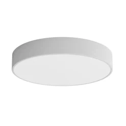 Loftlampe Cleo 500, grå, sensor, IP54, Ø 50 cm, metal