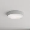 Loftlampe Cleo 400, grå, sensor, IP54, Ø 40 cm, metal