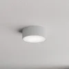 Loftlampe Cleo 200, grå, sensor, IP54, Ø 20 cm, metal