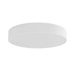 Loftlampe Cleo 500, hvid, sensor, IP54, Ø 50 cm, metal