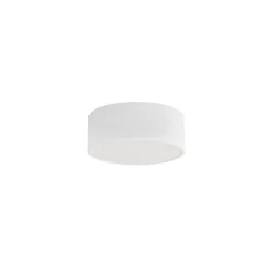 Loftlampe Cleo 200, hvid, sensor, IP54, Ø 20 cm, metal