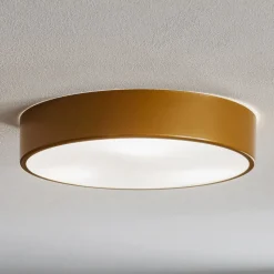 Loftlampe Cleo 400, IP54, Ø 40 cm guld