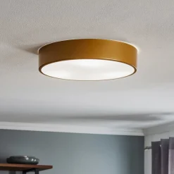 Loftlampe Cleo 400, IP54, Ø 40 cm guld
