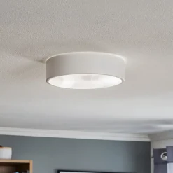 Loftlampe Cleo 300, IP54, Ø 30 cm hvid